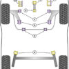Powerflex Track Lower Engine Mount Small Bush 30mm Oval Bracket - Fusion (2002 - 2012) - PFF19-2002BLK