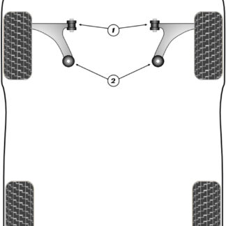 Powerflex Front Wishbone Front Bushes - Transit / Tourneo Custom (2013 on) - PFF19-9001