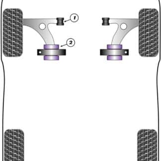 Powerflex Front Arm Rear Bushes  - Civic Mk10 FC/FK (2016 - On) - PFF25-1002