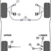 Powerflex Track Front Lower Arm Front Bushes Caster Offset  - Integra Type R/S DC5 (2001 - 2006) - PFF25-301GBLK