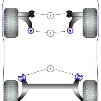 Powerflex Front Arm Front Bushes - Jazz / Fit GK5 (2014 - on) - PFF25-401
