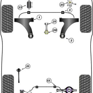 Powerflex Lower Torque Mount Bushes - Diesel - Cee'd/Proceed/XCeed CD inc GT (2018 on) - PFF26-120R