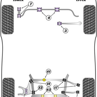 Powerflex Front Anti Roll Bar Bush 31.5mm - S8 Quattro (2010 - 2017) - PFF3-204-31.5