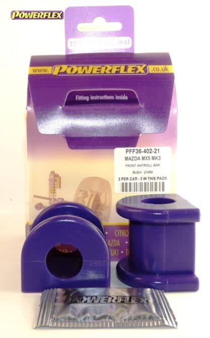 Powerflex Front Anti Roll Bar Bushes 21mm - MX-5