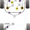 Powerflex Front Lower Diff Mount (Road Use) - Lancer Evolution 10 CZ4A (10/07-) - PFF44-108R