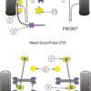 Powerflex Track Front Wishbone Front Bushes - Sunny/Pulsar GTi-R (1990-1994) - PFF46-101BLK