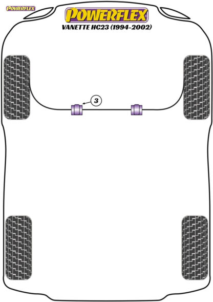 Powerflex Front Anti Roll Bar Bush 30mm - Xterra (1999 - 2005) - PFF46-202-30
