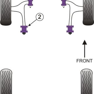 Powerflex Front Arm Front Bushes - Elgrand E51 (2002 - 2010) - PFF46-601