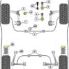 Powerflex Ball Joint Roll Centre Spacers - R50/52/53 Gen 1 (2000 - 2006) - PFF5-131G
