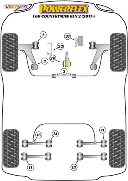 Powerflex Gearbox Mounting Bush Insert - F48