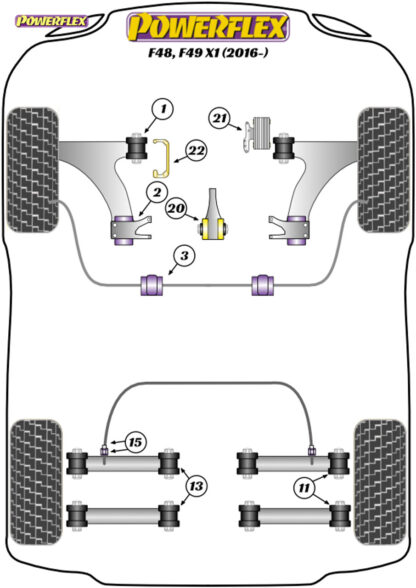 Powerflex Gearbox Mounting Bush Insert - F48