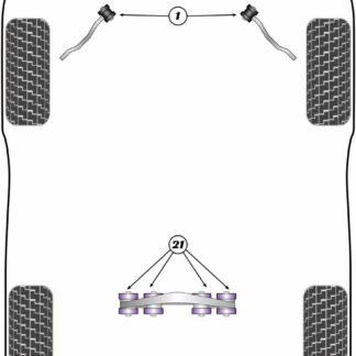Powerflex Front Radius Arm Bush  - G87 M2 - PFF5-2301