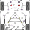 Powerflex Offset Lower Radiator Mount Kit - Z4M E85 & E86 (2006-2009)  PFF5-4652