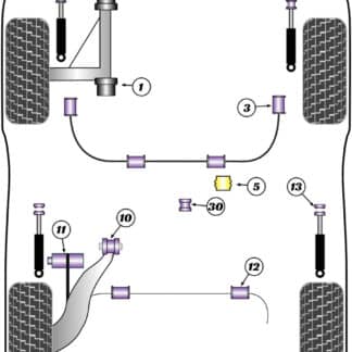 Powerflex Front Strut Top Mount Bushes - 914 (1970 - 1976) - PFF57-406