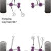 Powerflex Track Track Control Arm Outer Bushes - Cayman 987C (2005 - 2012)  - PFF57-502BLK