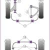 Powerflex Track Front Upper Arm Bushes - 928 (1978-1995) - PFF57-704BLK