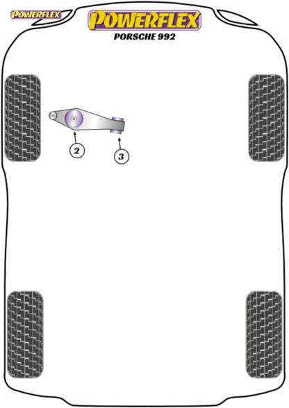 Camber Adjustable - Boxster 987 (2005-2012) - PFF57-801BLK