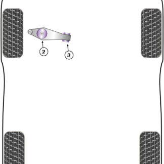 Powerflex Front Track Control Arm Outer Bushes - Cayman 987C (2005 - 2012) - PFF57-804