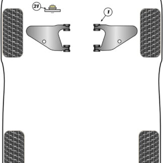 Powerflex Gearbox Mounting Bush Insert - Lodgy (2012 - ON) - PFF60-1421
