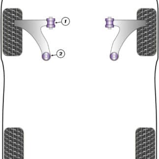Powerflex Front Arm Rear Bush Caster Offset - NV250 (2007 - 2021) - PFF60-902G