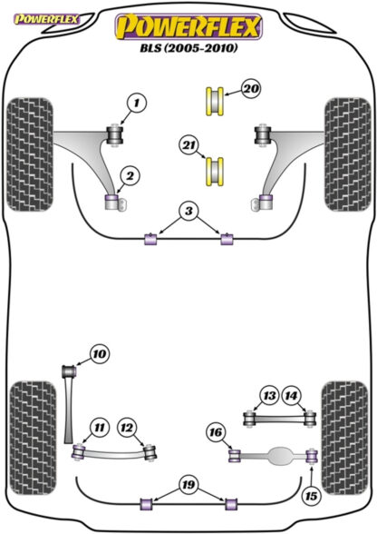 Powerflex Rear Lower Engine Mount Insert (79mm Option) - Croma (2005 - 2011) - PFF80-1221