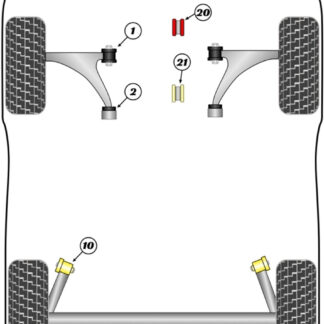Powerflex Rear Engine Mounting Insert Diesel  - Cruze MK1 J300 (2008 - 2016) - PFF80-1421R
