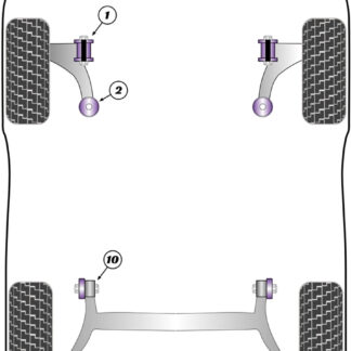 Powerflex Front Wishbone Rear Bush - A1 GB (2018-on) - PFF85-2002