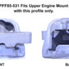 Powerflex Upper Engine Mount Insert  - S3 MK2 8P (2006-2012) - PFF85-531