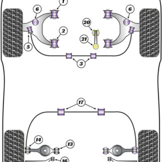 Powerflex Heritage Rear Lower Spring Mount Outer Bush  - GTV & Spider 2.0 & V6