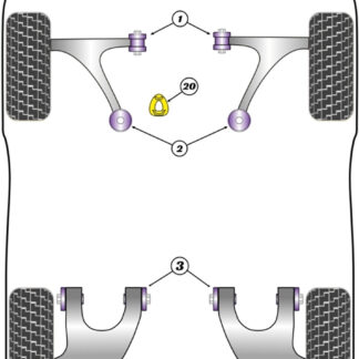 Powerflex Rear Trailing Arm Bushes - Panda 4WD (2003-2012)  - PFR16-120