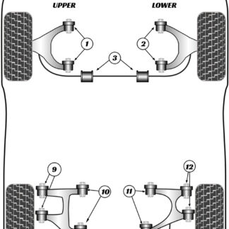 Powerflex Rear Lower Wishbone Inner Bush - 550 Maranello & Barchetta (1996 - 2002) - PFR17-412