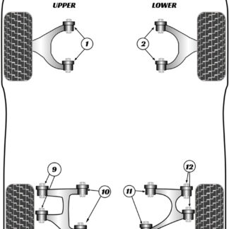 Powerflex Rear Upper Wishbone Inner Bush - 456 (1992 - 2003) - PFR17-611