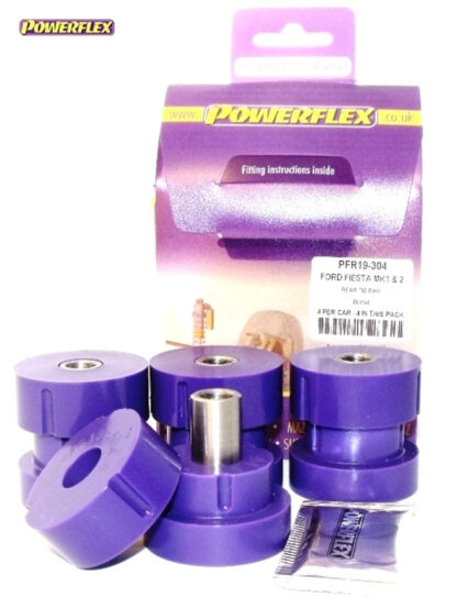 Powerflex Rear Tie Bar Bushes - Fiesta Mk1 & 2 All Types (1976-1989) - PFR19-304