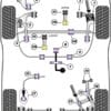 Powerflex Rear Anti Roll Bar Link Kit - ZS (2001-2005) - PFR25-111
