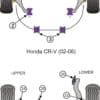 Powerflex Rear Lower Arm Inner Rear Bushes - Integra Type R/S DC5 (2001 - 2006) - PFR25-321
