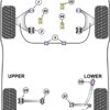 Powerflex Track Rear Lower Arm Outer Rear Bushes - Integra Type R/S DC5 (2001 - 2006) - PFR25-323BLK