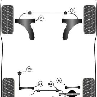Powerflex Track Rear Upper Control Arm Bushes - Niro DE (2017 - 2022) - PFR26-114BLK