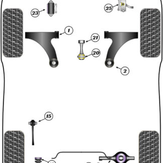 Powerflex Rear Anti Roll Bar Drop Link Bushes - Soul SK3 (2019 on) - PFR26-116