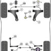 Powerflex Track Rear Upper and Lower Spring Pads - Cee'd/Proceed/XCeed CD inc GT (2018 on) - PFR26-119BLK