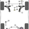 Powerflex Track Rear Upper and Lower Spring Pads - Cee'd/Proceed/XCeed CD inc GT (2018 on) - PFR26-119BLK