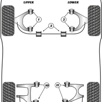 Powerflex Rear Anti-Roll Bar Bushes - 3200GT (1988 - 2002) - PFR35-313-16