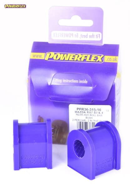 Powerflex Rear Anti Roll Bar Bushes 16mm - RX-7 Generation 3 & 4 (1992-2002) - PFR36-315-16