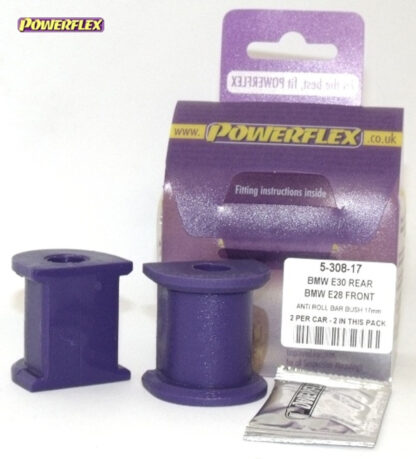 Powerflex Rear Anti Roll Bar Mounting Bushes 17mm - E28 5 Series (1982 - 1988) - PFR5-308-17