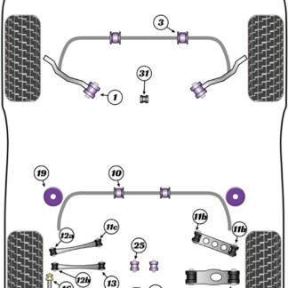 Powerflex Track Rear Lower Lateral Arm To Chassis Bushes - E90
