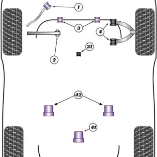 Powerflex Rear Anti-Roll Bar Bushes 13mm - F10