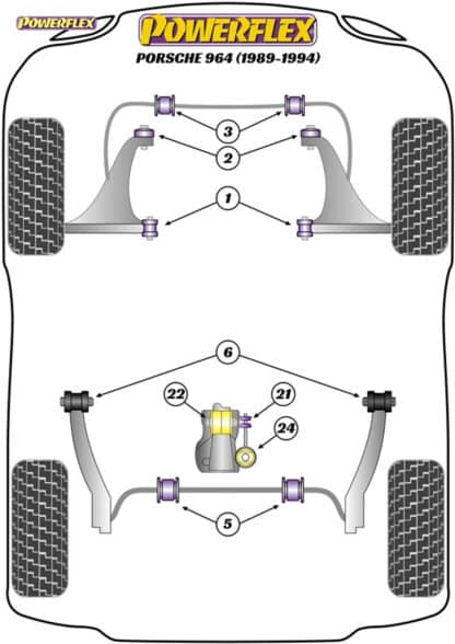 Motorsport Only - 993 (1994 - 1998) - PFR57-120BLK