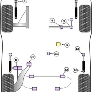 Powerflex Heritage Rear Trailing Arm Inner Bush - 912 (1967-1969) - PFR57-410H