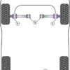 Powerflex Heritage Rear Diff Rear Mounting Bushes - V8 Type 44 & C4 (1988-1994) - PFR85-1020H