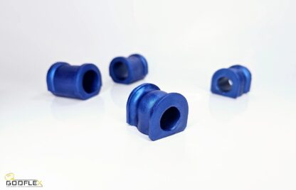 Honda CR-V 2002-2006 Front & Rear Anti Roll Bar Bushing kit Set of 4 Complete Bushings for both front and rear Anti roll bars For Honda CR-V 2002-2006 All Models Whats Included ; GodFlex Performance Series Bushing Kit Set of 4 Front & Rear Anti Roll Bar Bushings 1x sachet of bushing grease GodFlex Performance Series Polyurethane Bushing kits are a shore a hardness of 85
