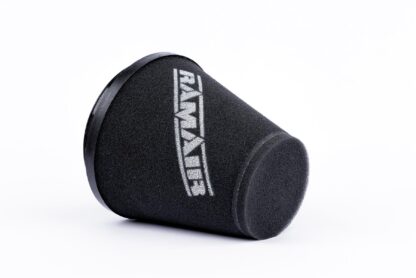 This filter is designed to be fitted to the outside of a rigid pipe such as a MAF sensor housing. These filters have an rubber polymer neck and a cone shaped filter element. This enables easy fitting to space-restricted engine compartments